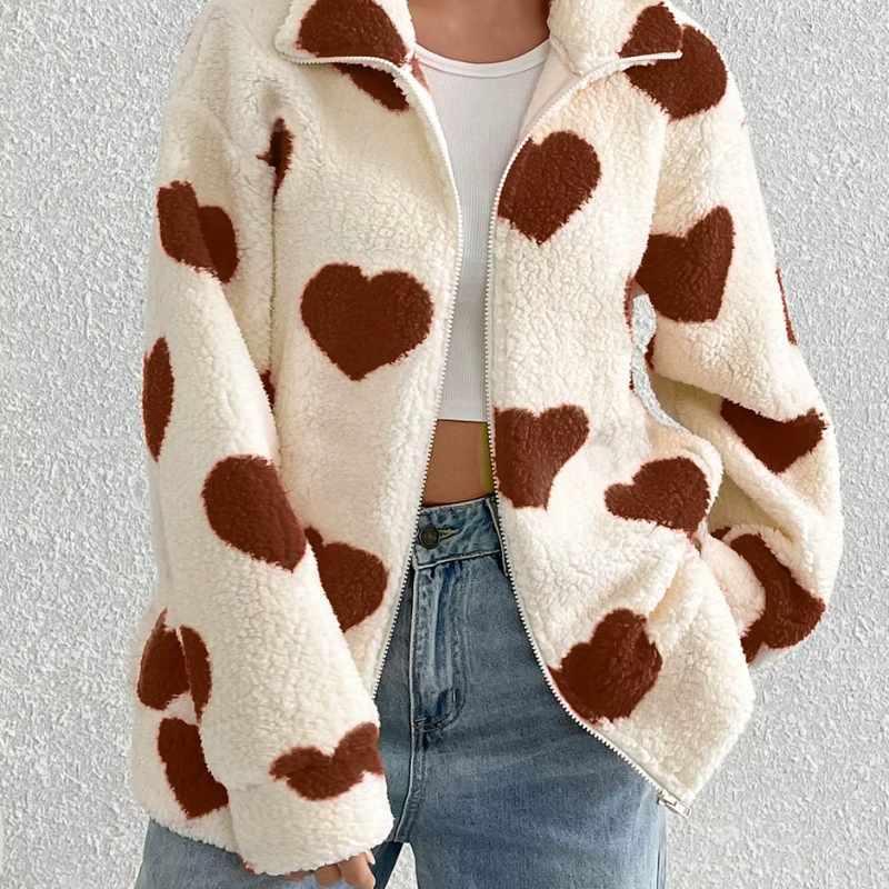 Heartline Cozy Sherpa Jacket - Luxurious Warmth for Every Adventure - TrendySix